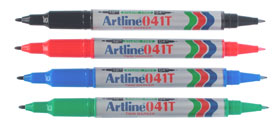 Artline 041 Permanent Marker Dual Fine Tip